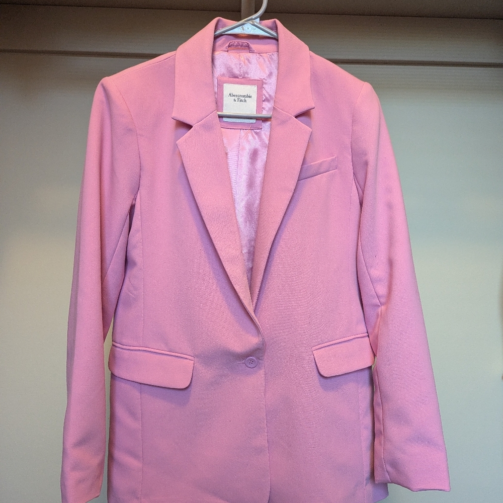 Abercrombie & Fitch Light Pink Blazer